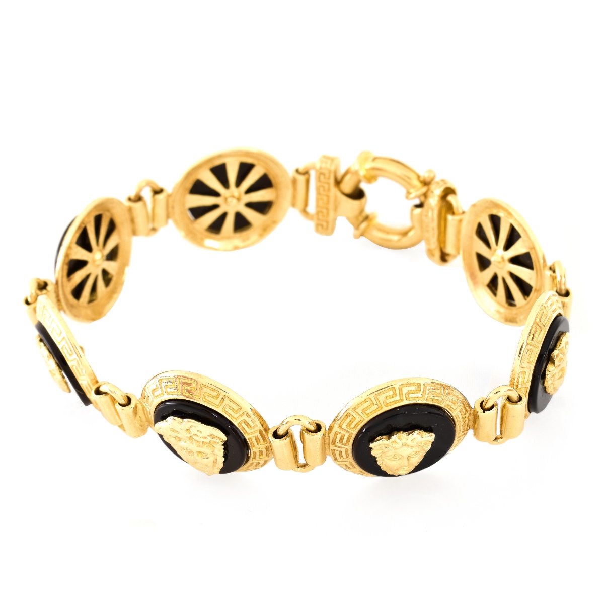 Versace style 14K Gold Bracelet