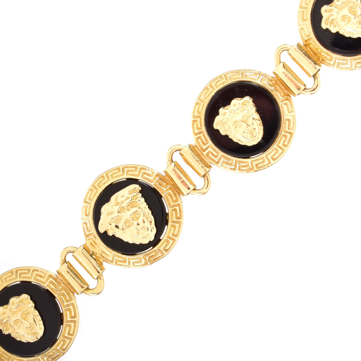 Versace style 14K Gold Bracelet