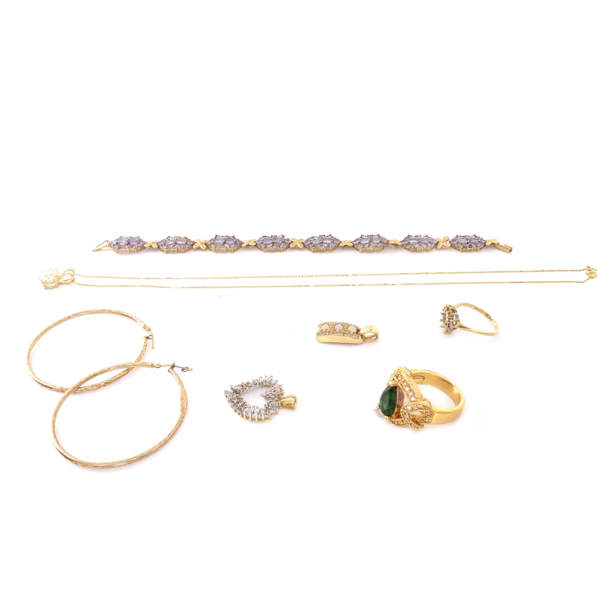 Vintage Gold Jewelry Mixed Lot