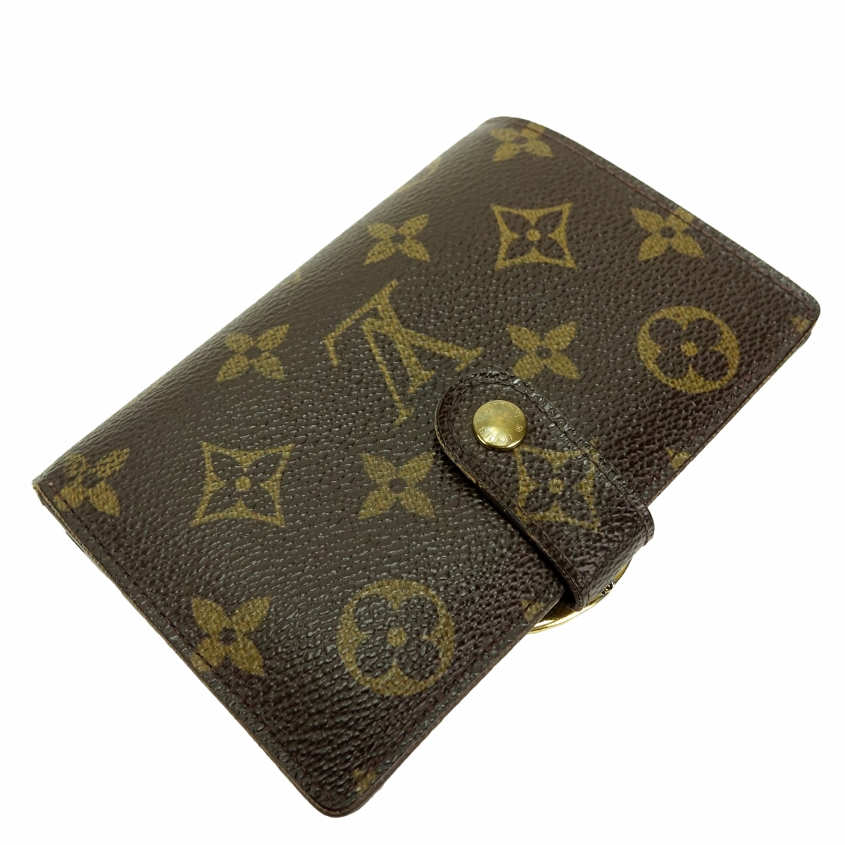 Louis Vuitton Brown Canvas Monogram French Purse