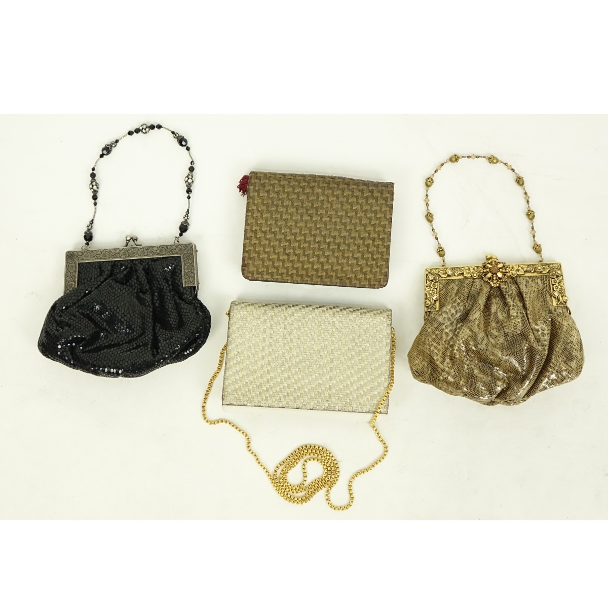 Lot of Four Vintage Designer Evening Bags