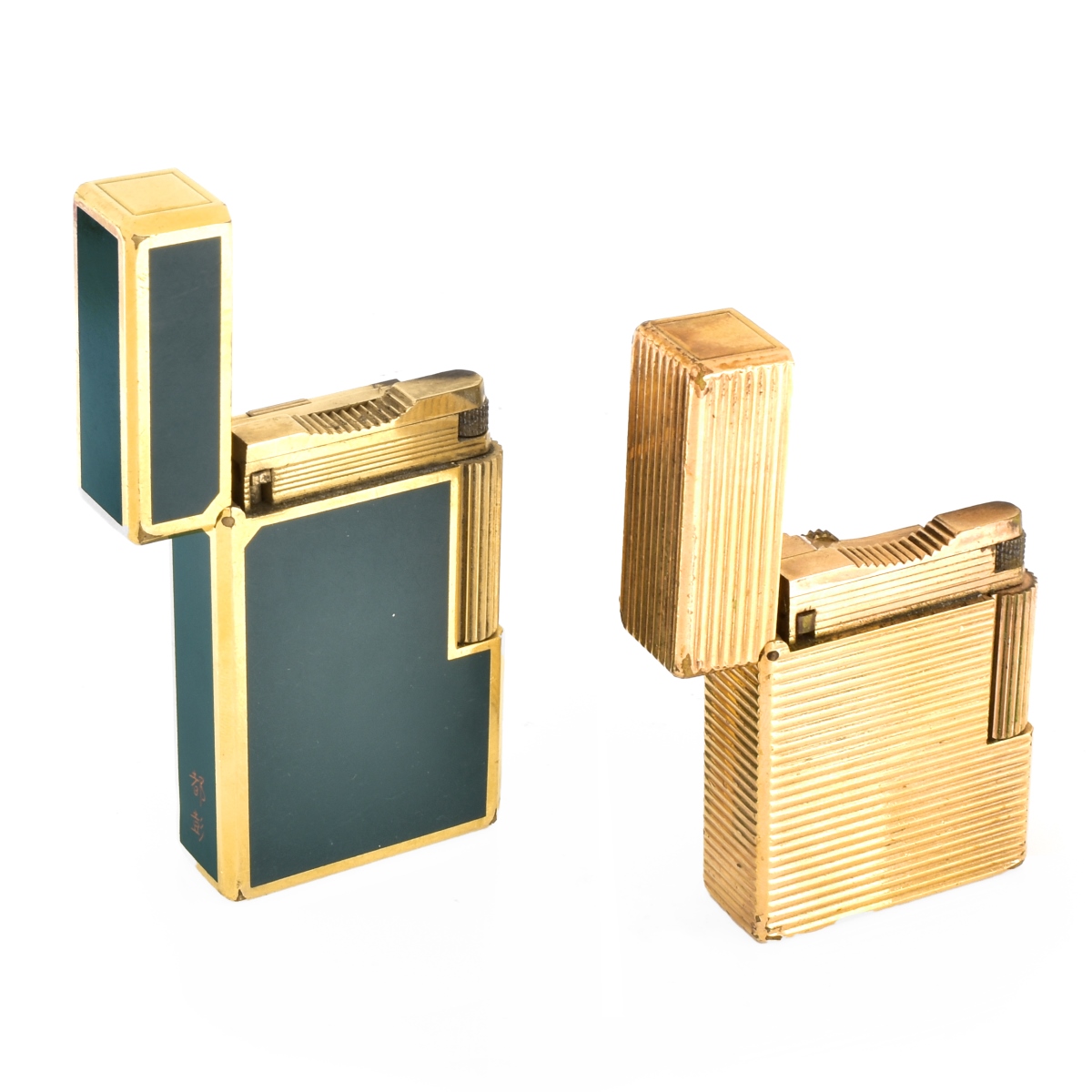Two Vintage S.T. Dupont Lighters