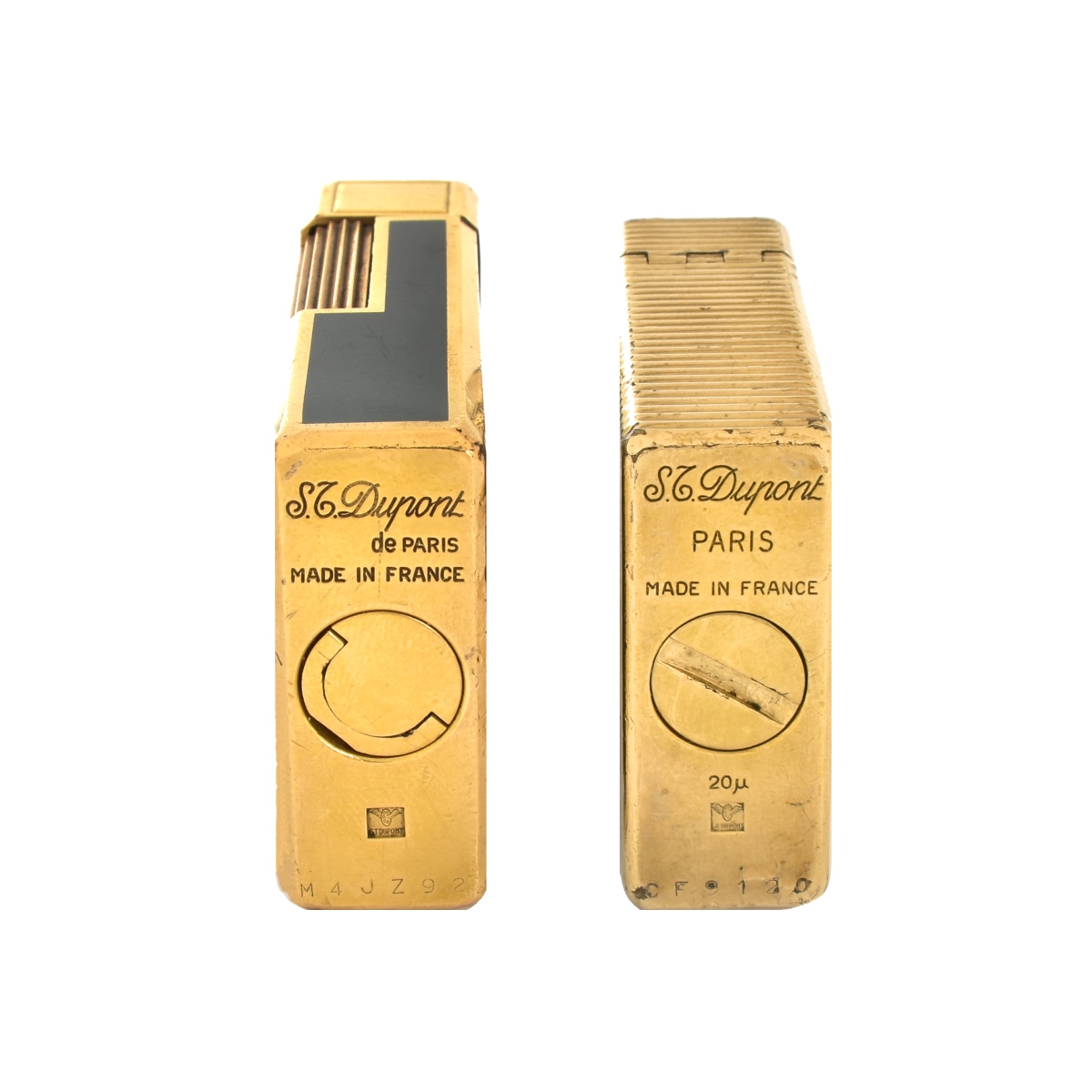 Two Vintage S.T. Dupont Lighters