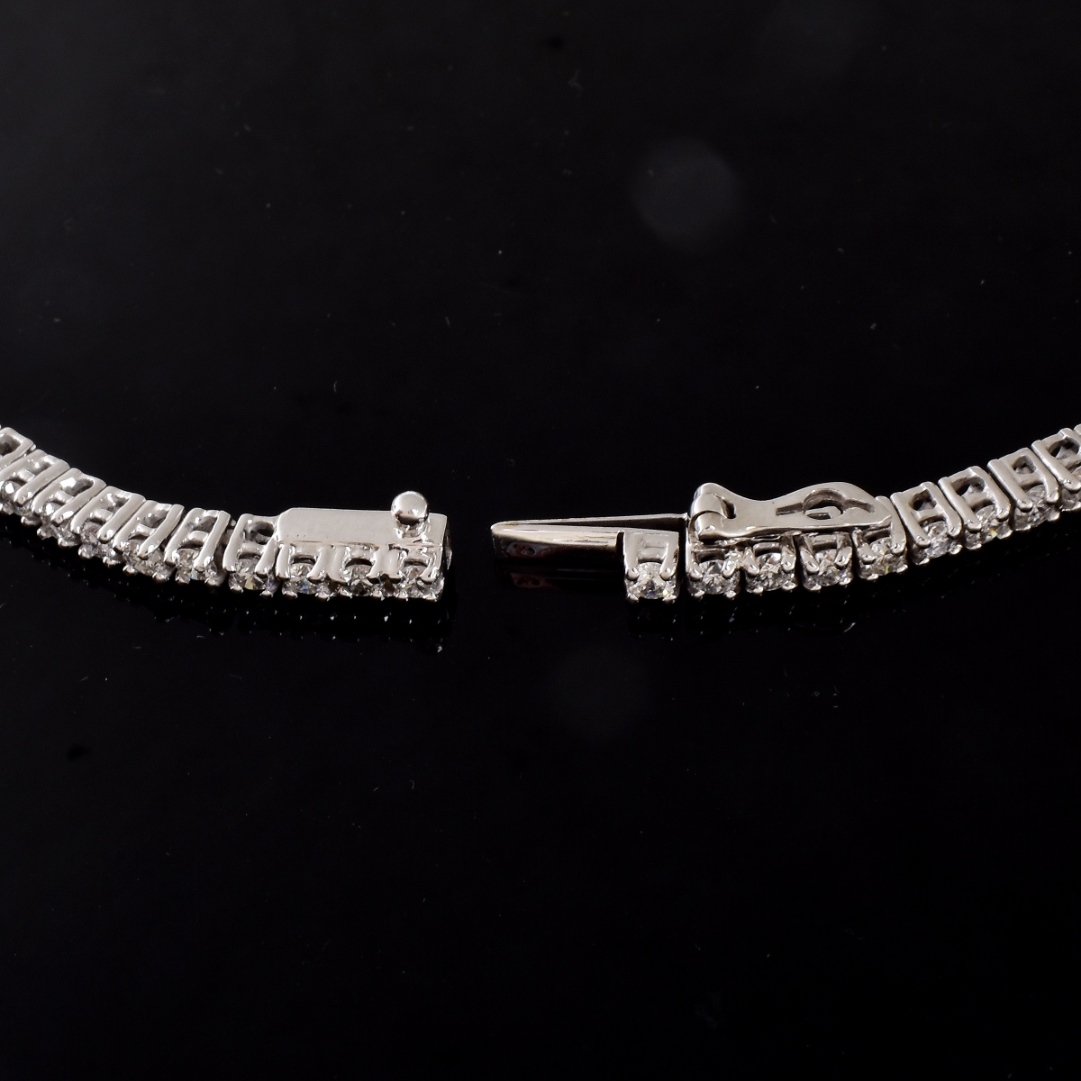 1940s 20.0ct TW Diamond and 18K Gold Necklace