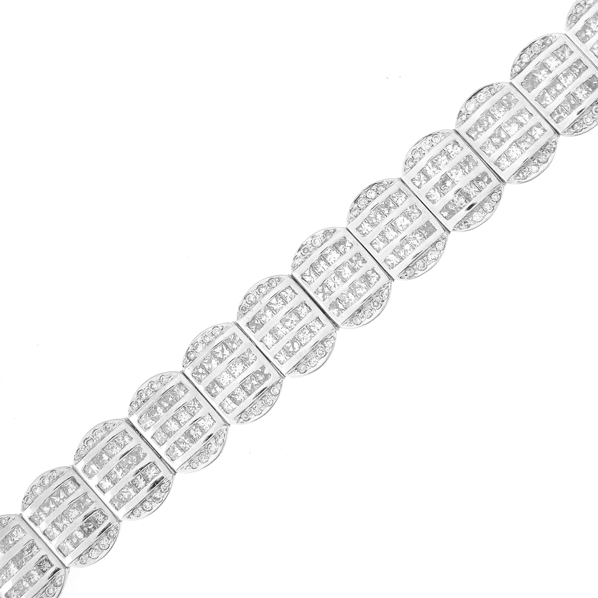 14.0ct TW Diamond and 18K Gold Bracelet