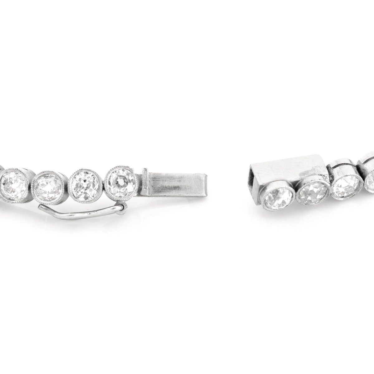 14.0 Carat Diamond and Platinum Bracelet