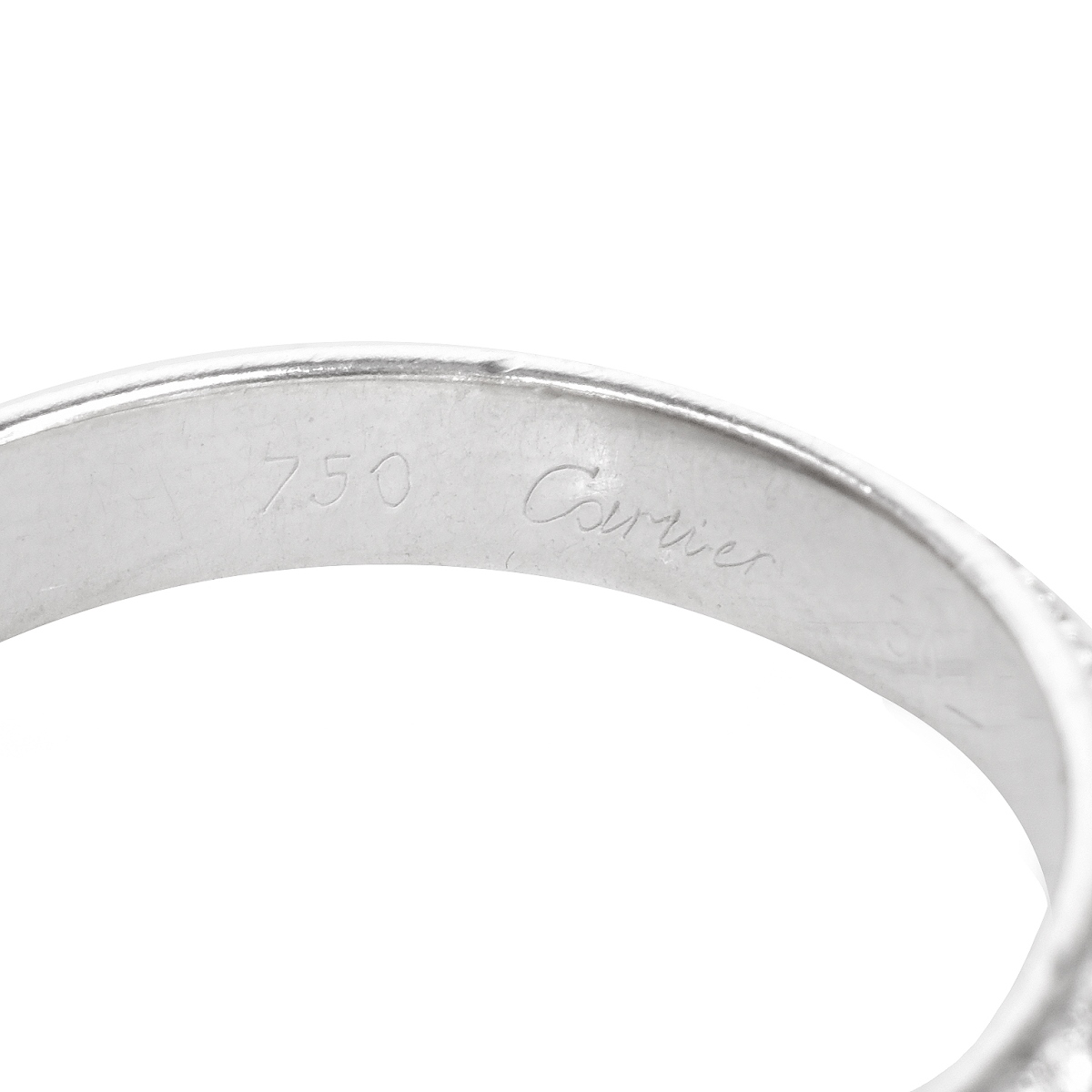Cartier Diamond Trinity Tri-Color Gold Band Ring