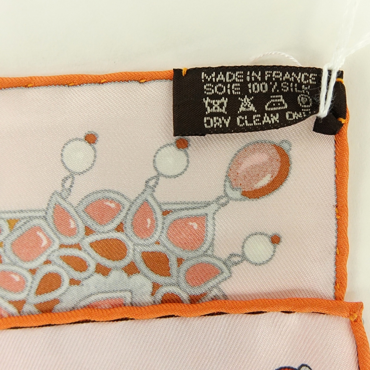 Hermes Pink Paruresde Maharajas Twill Silk Scarf