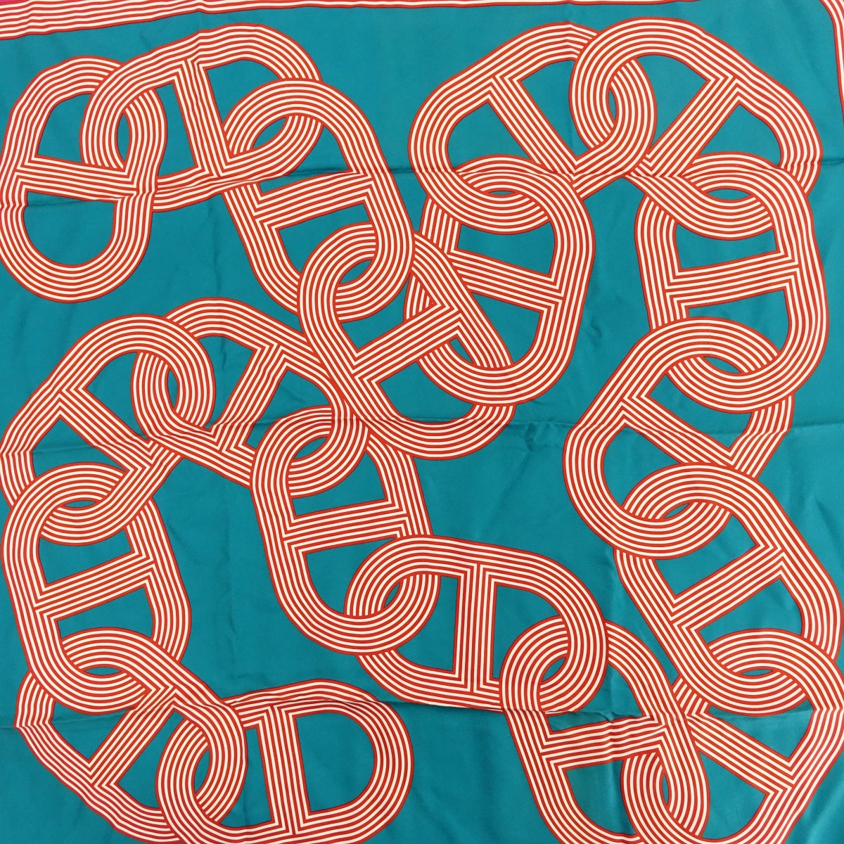 Hermes Circuit 24 Faubourg Twill Silk Scarf