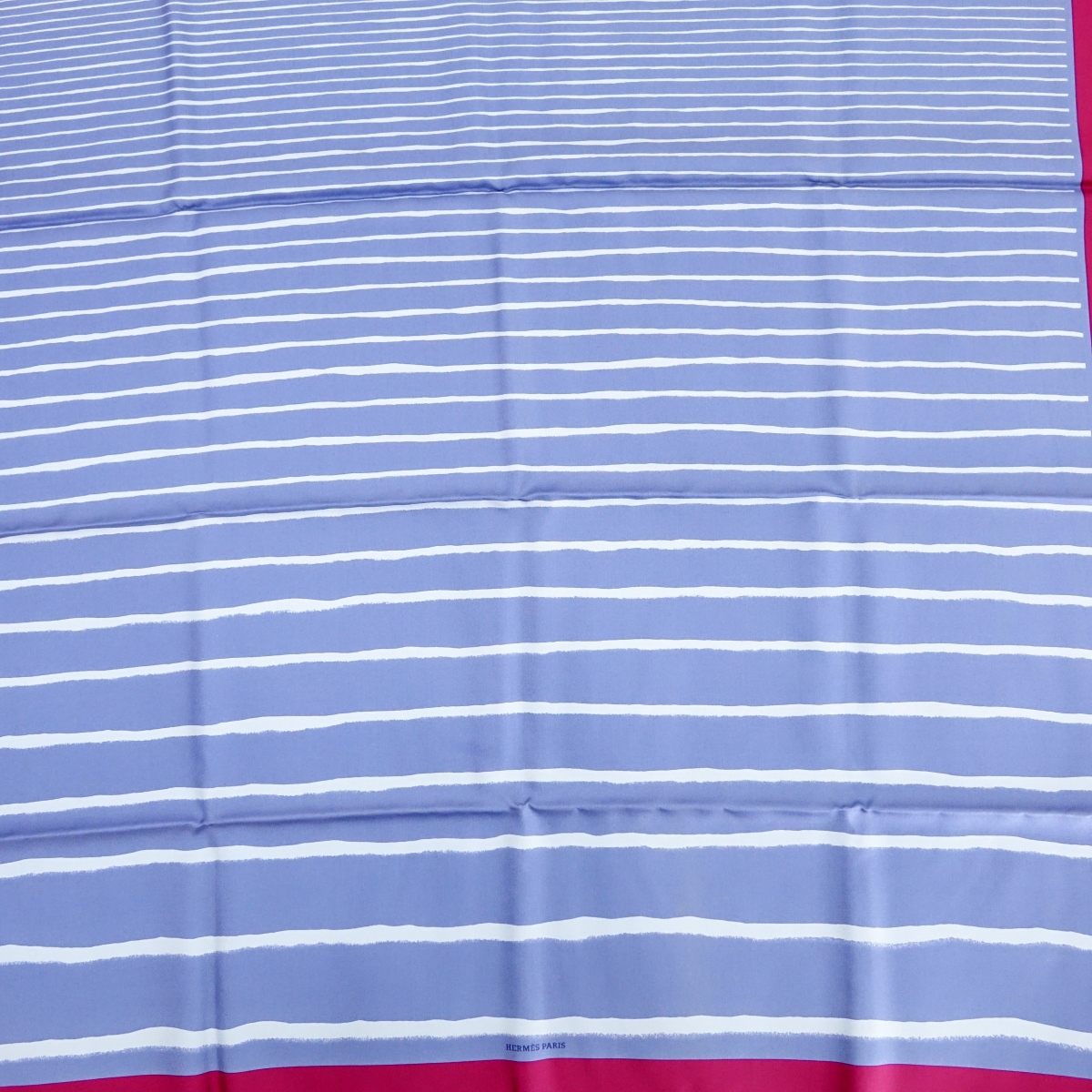 Hermes Gradient Stripe Twill Silk Scarf