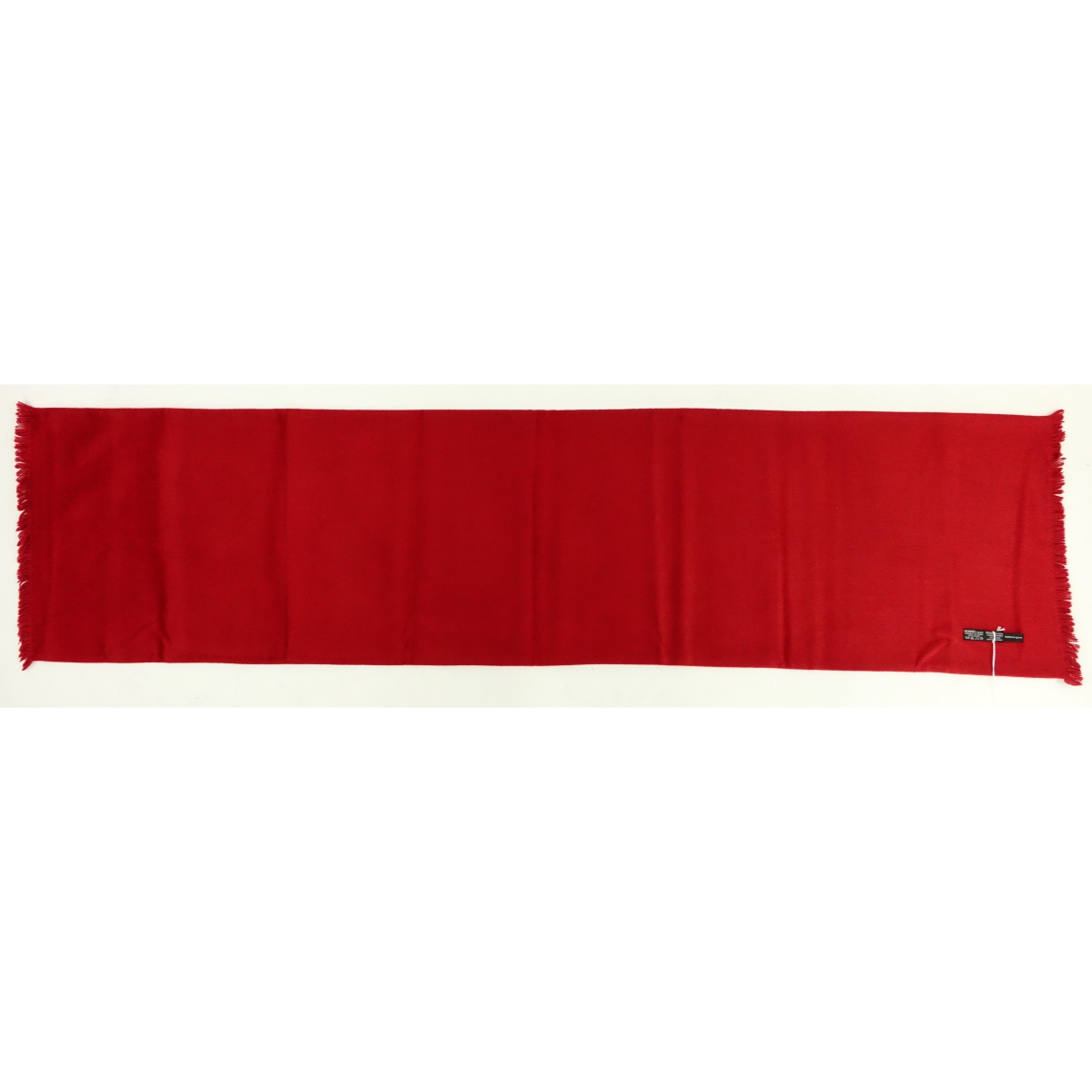 Hermes Red/Blue Silk and Angora Winter Scarf