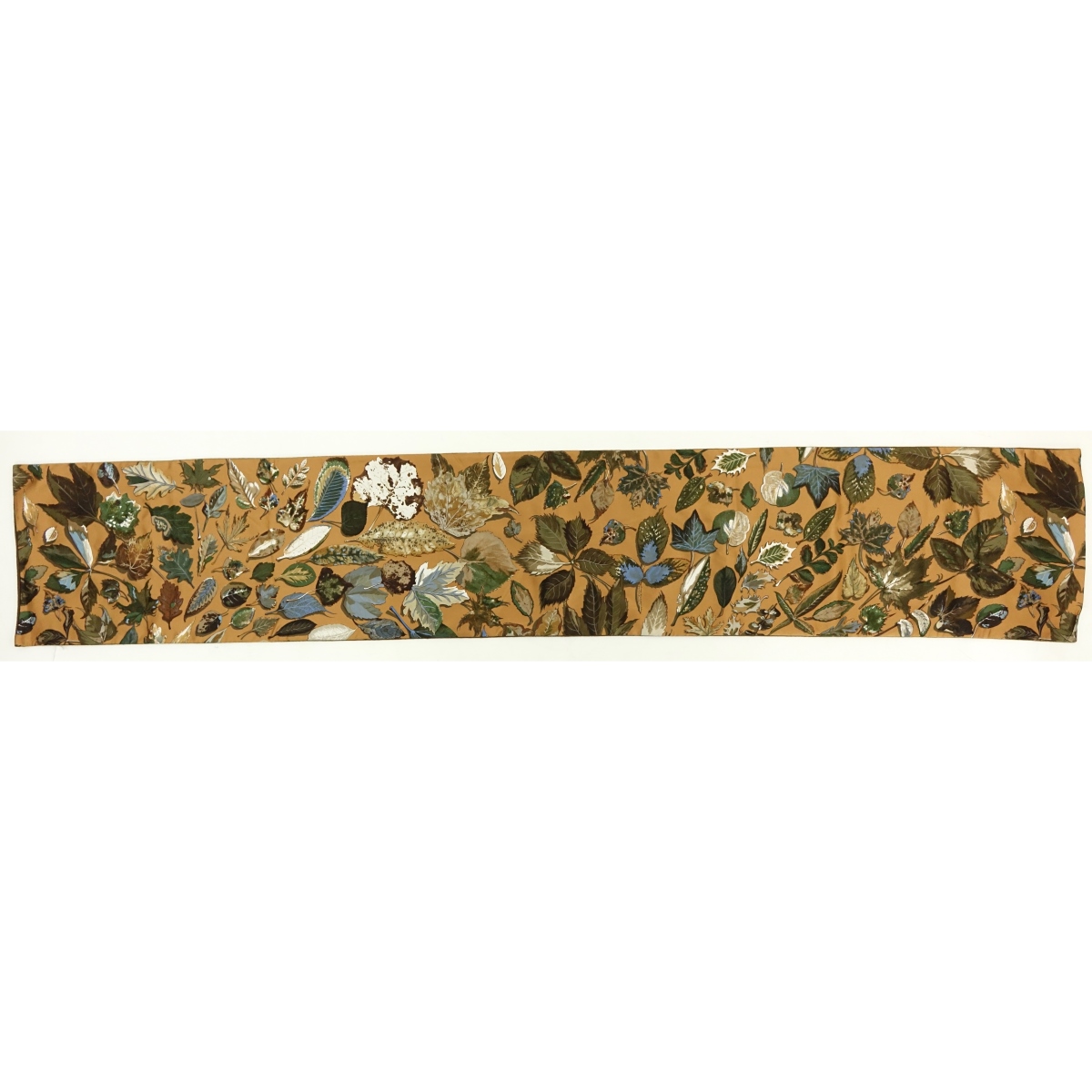 Hermes Autumn Leaves Silk and Angora Winter Scarf