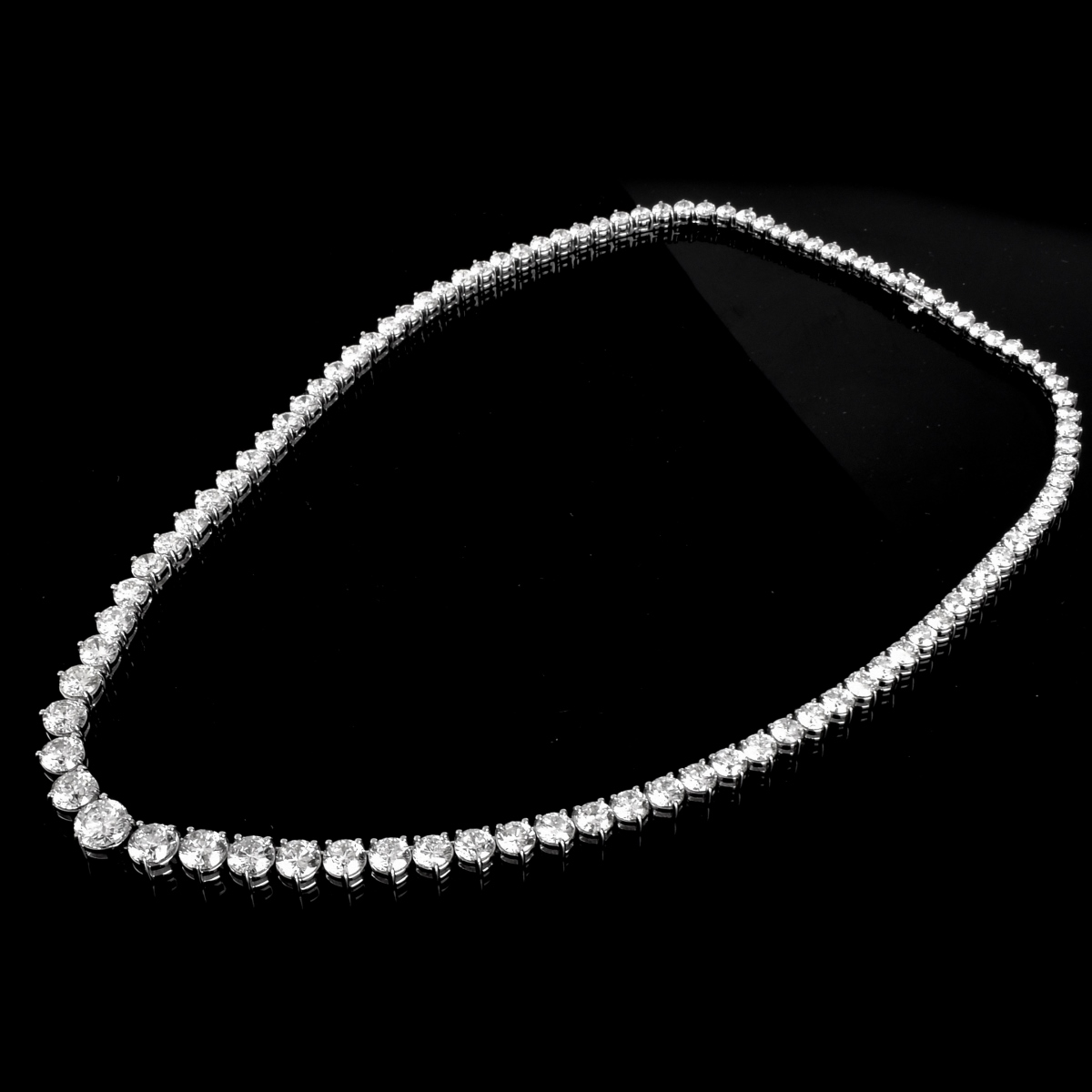 50.0ct TW Diamond and 18K Gold Necklace