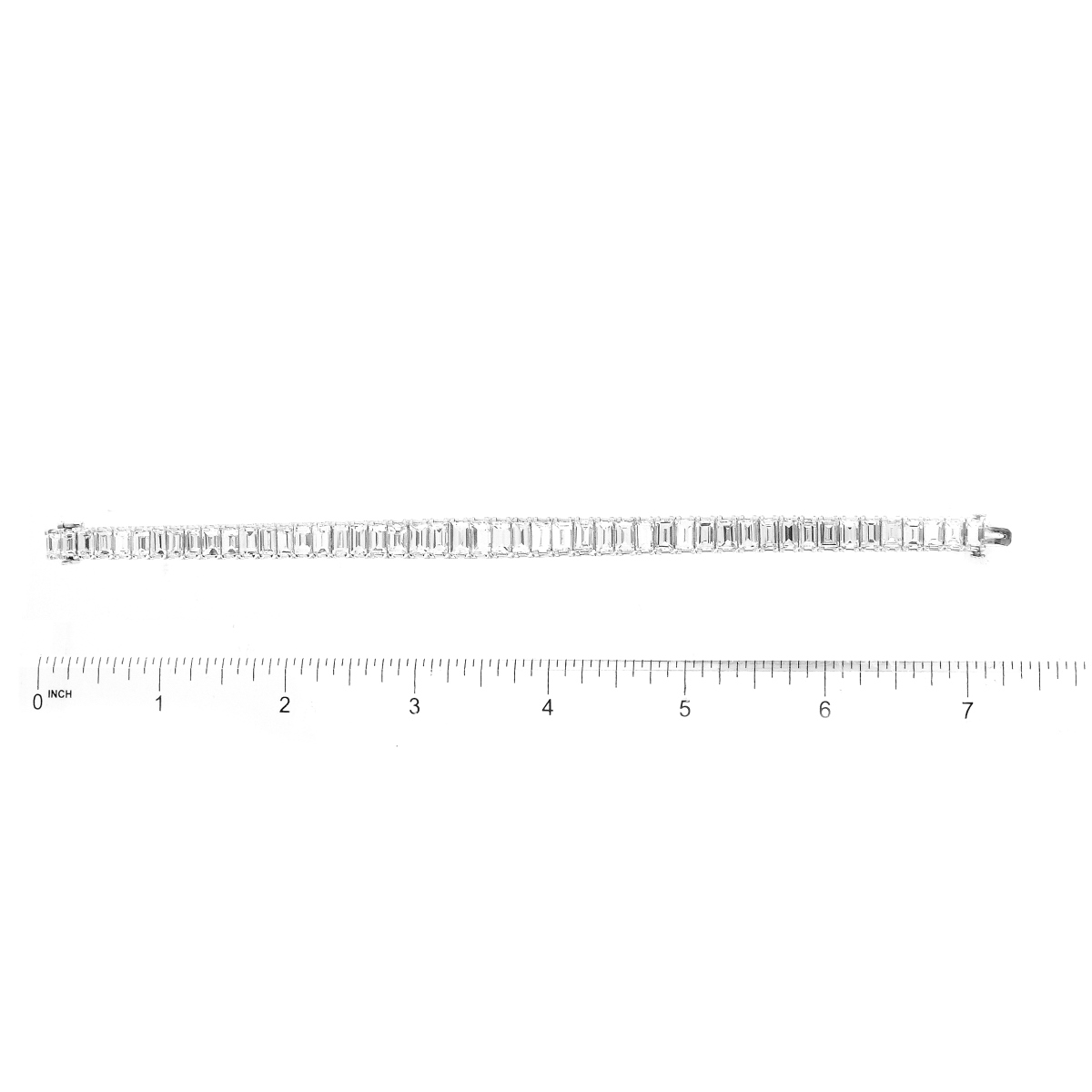 Art Deco 28.0 Carat Diamond Platinum Bracelet