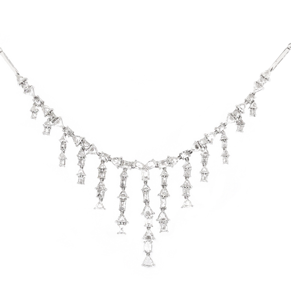 8.42ct Diamond and 18K Gold Necklace