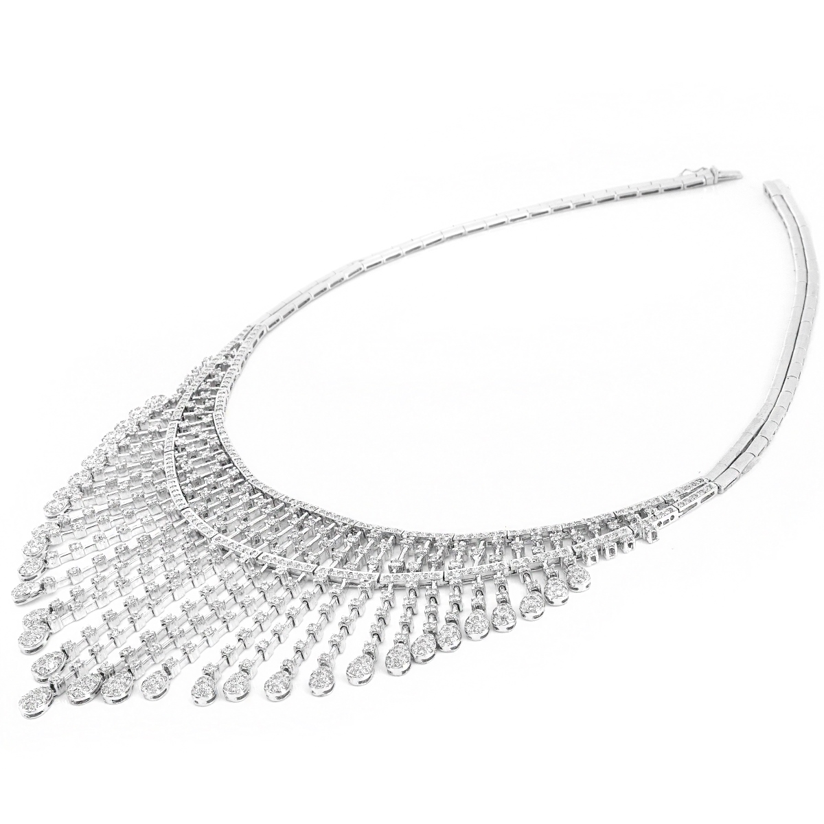 8.20ct. Diamond and 18K Gold Necklace