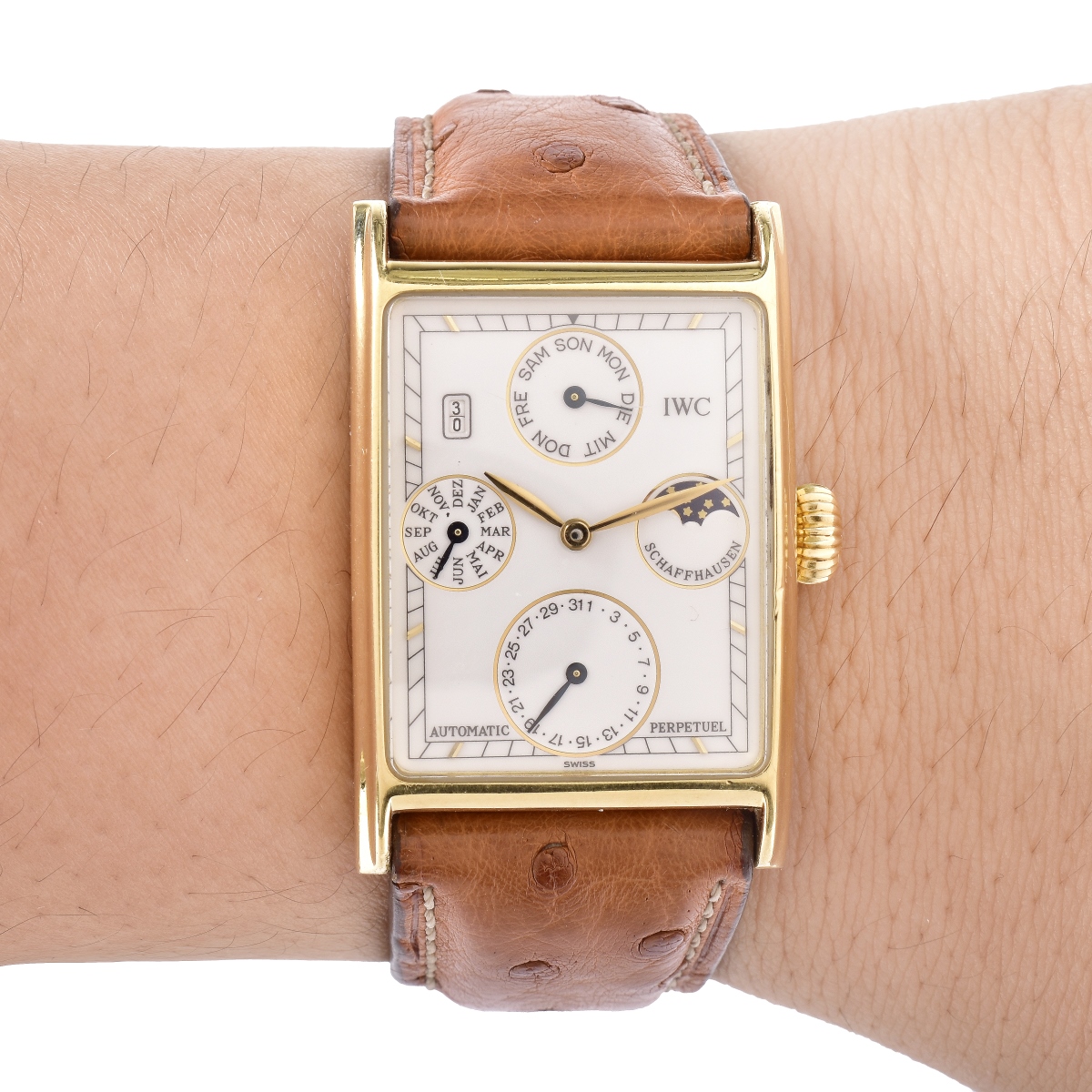 Man's IWC 18K Gold Watch