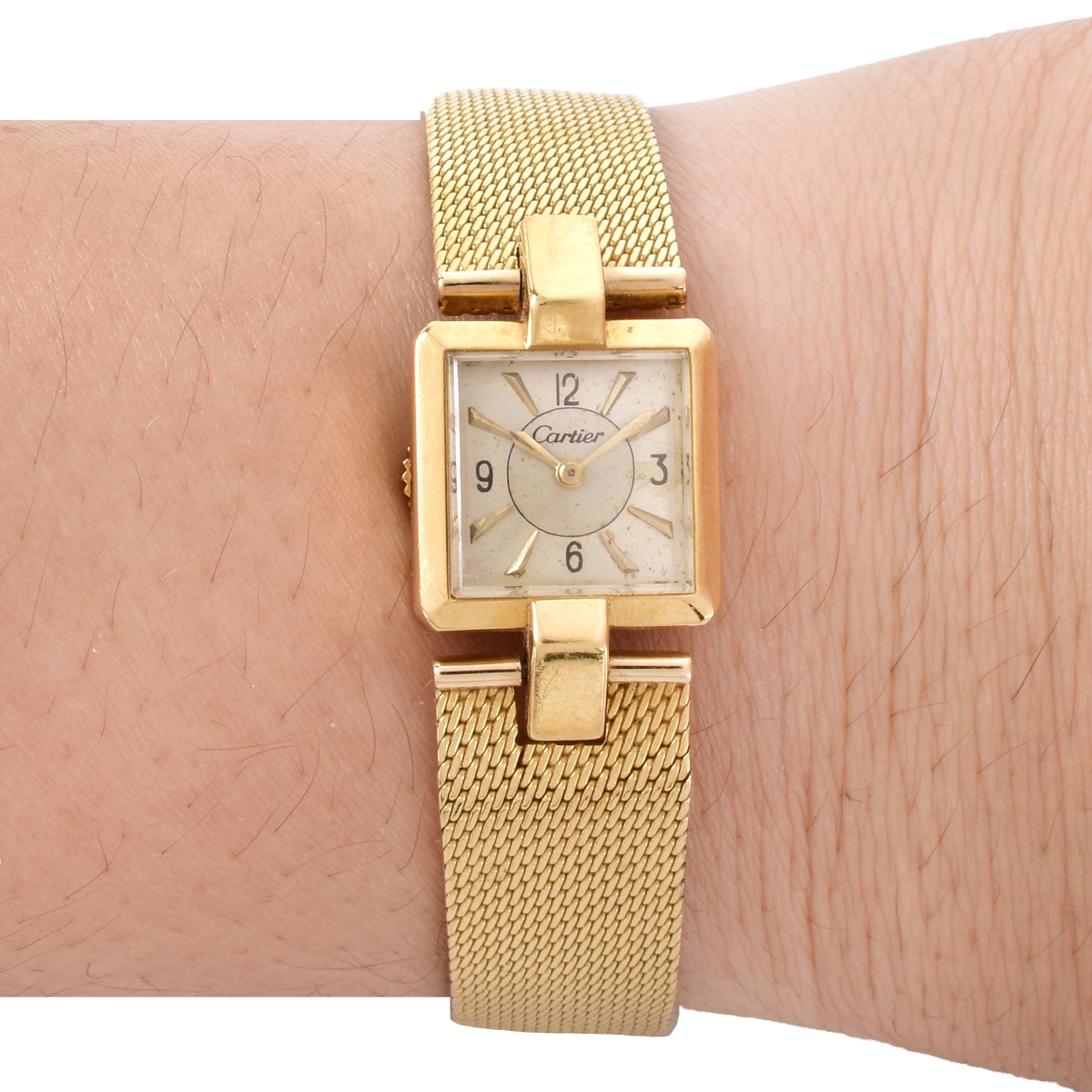 Vintage Cartier 18K Gold Watch