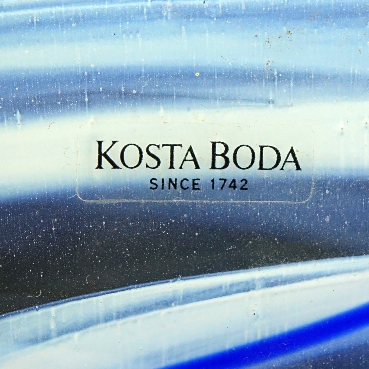 Kosta Boda Art Glass Contrast Bowl by Anna Ehrner