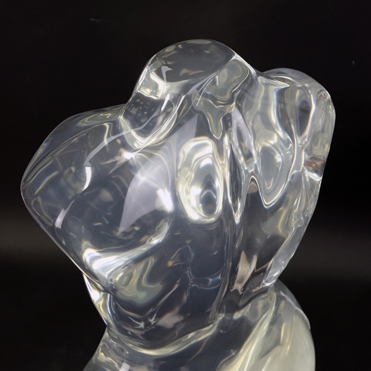 Contemporary Lucite Sculpture "Nude Torso"