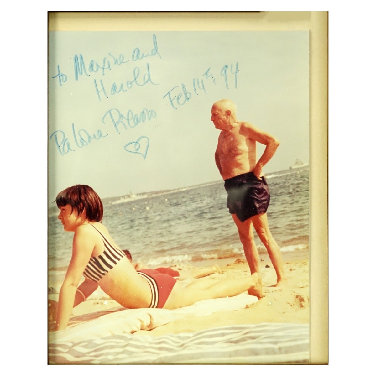 Photograph Of Picasso Signed By Paloma Picasso