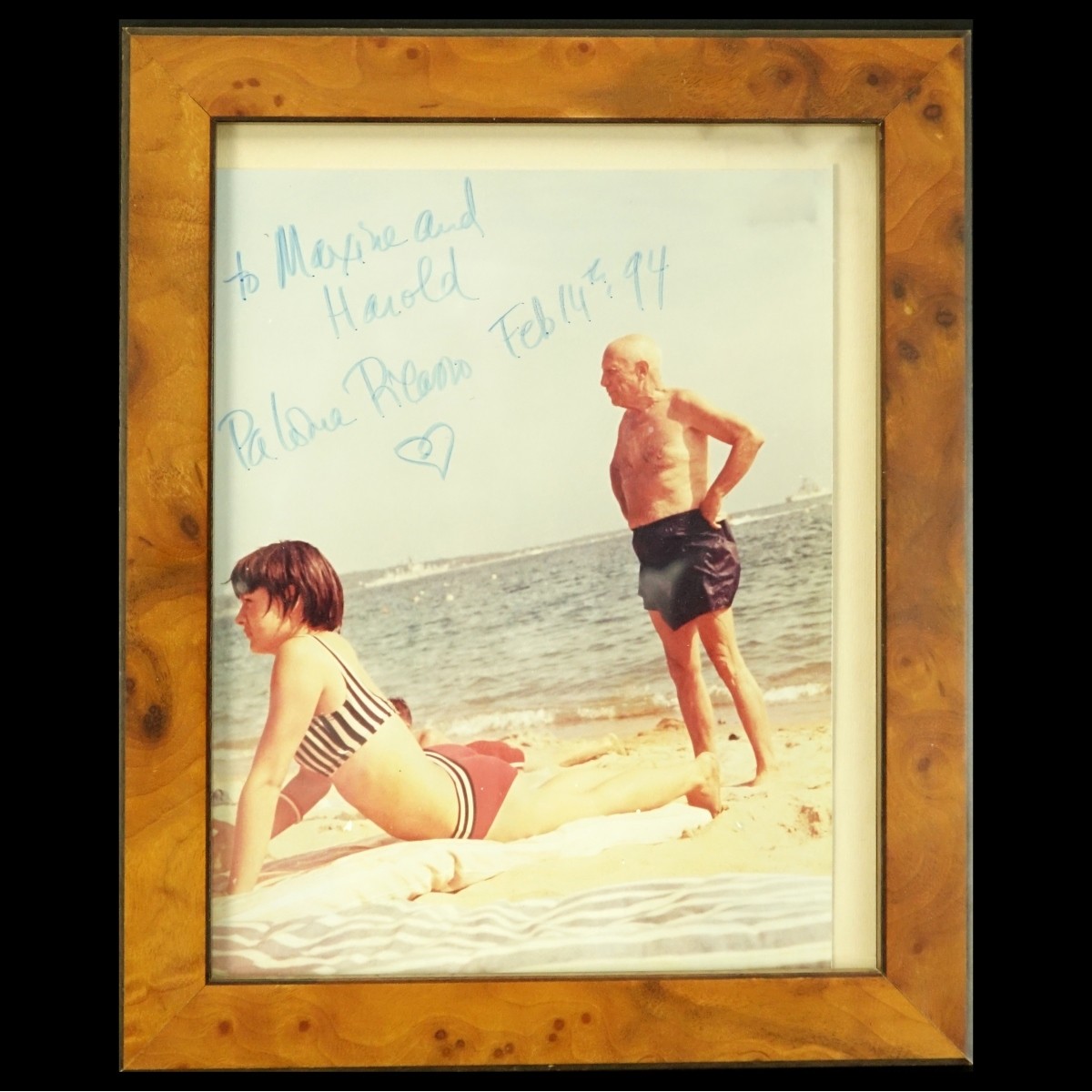 Photograph Of Picasso Signed By Paloma Picasso