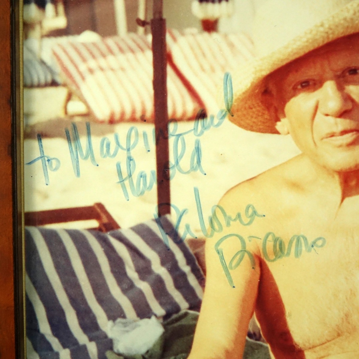 Photograph Of Picasso Signed By Paloma Picasso