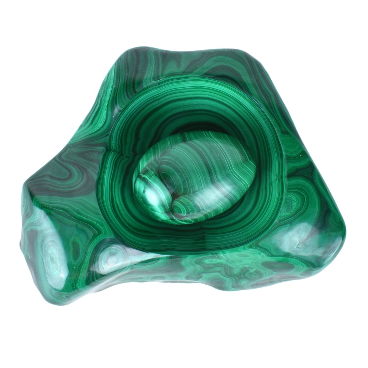 Two Piece Malachite Sculpture