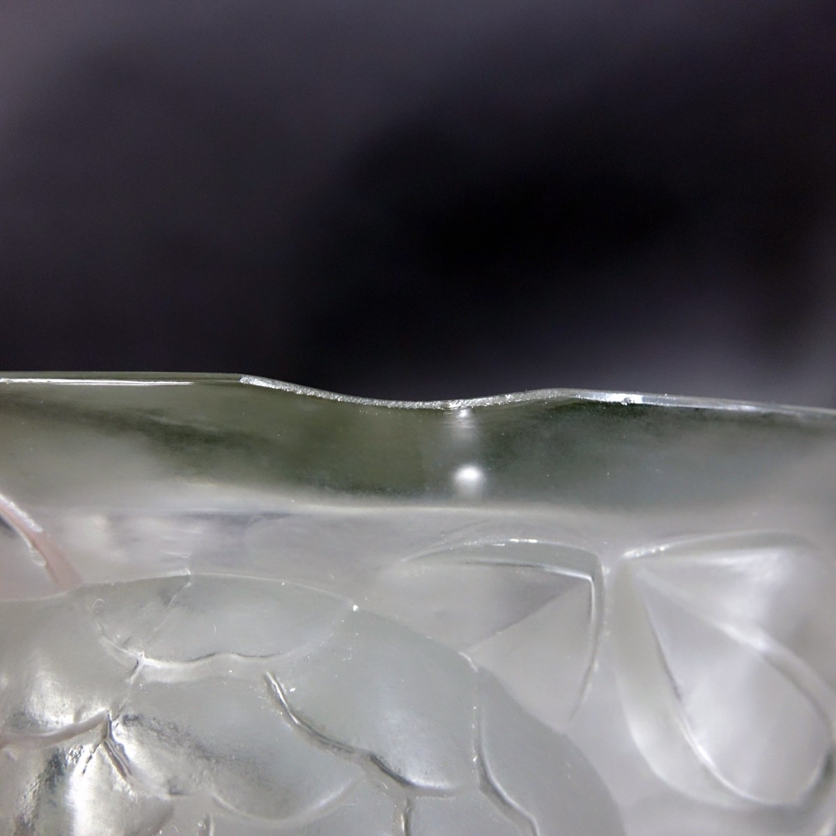 Large Rene Lalique "Oran" Frosted Art Glass Vase