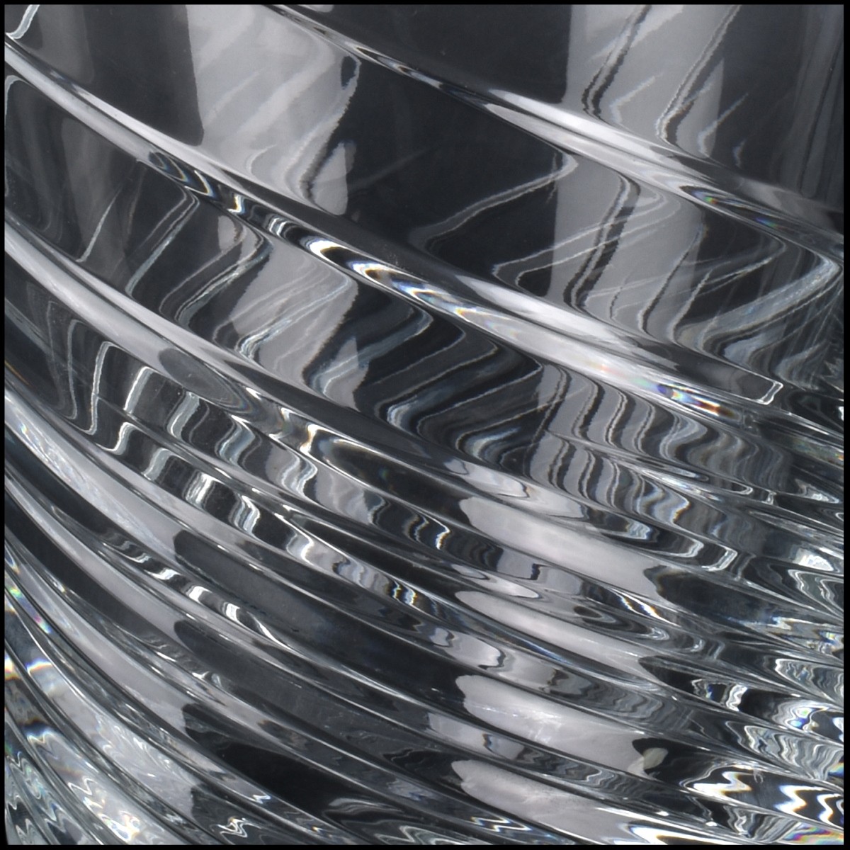 Large Baccarat "Spin" Crystal Ice Bucket