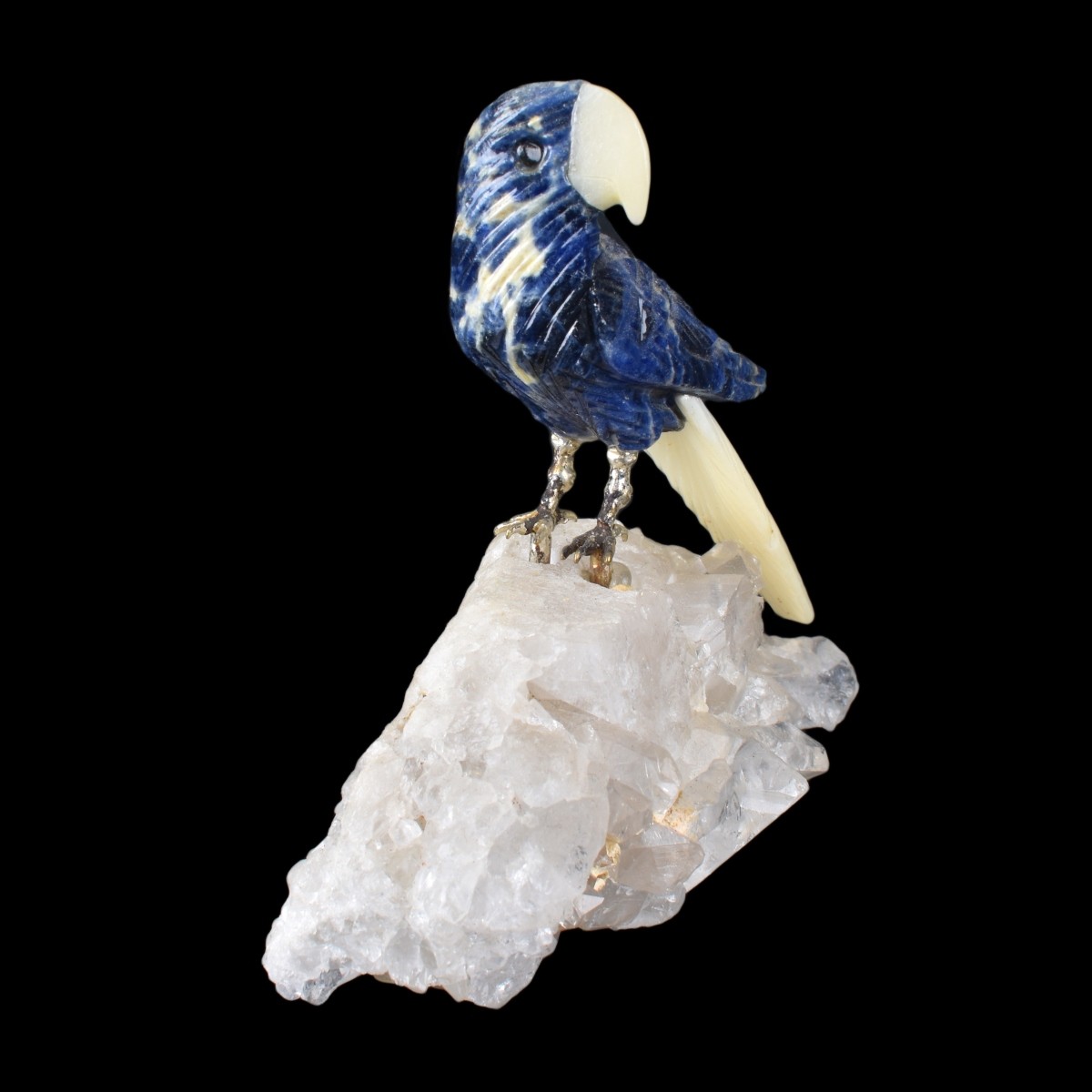 Three (3) Gemstone Bird Sculptures