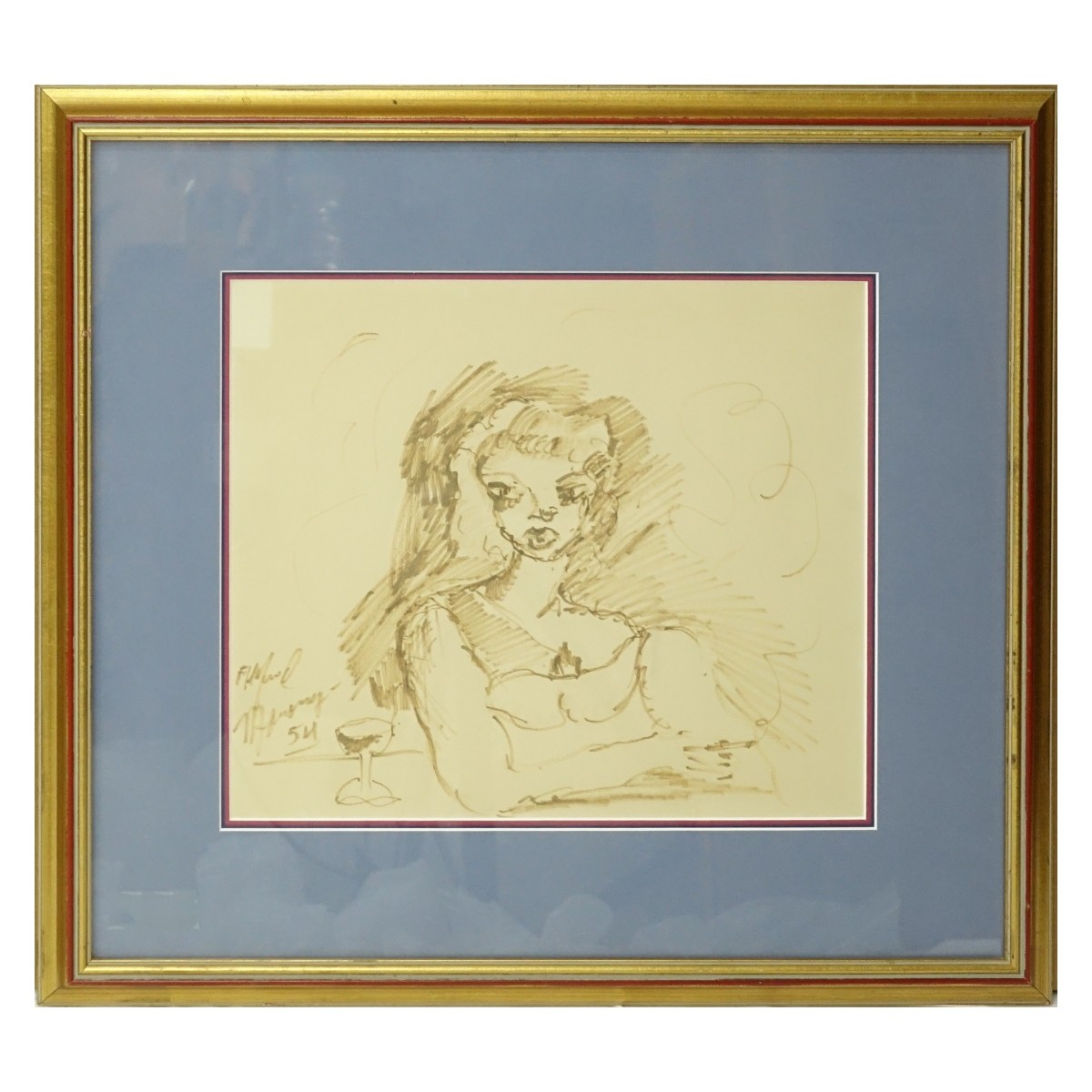 Alfred Gwynne Morang (1901 - 1958) Pen Drawing