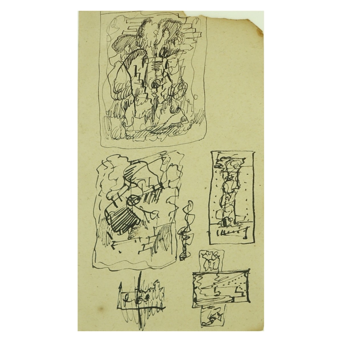 Alfred Gwynne Morang (1901 - 1958) Pen Drawings