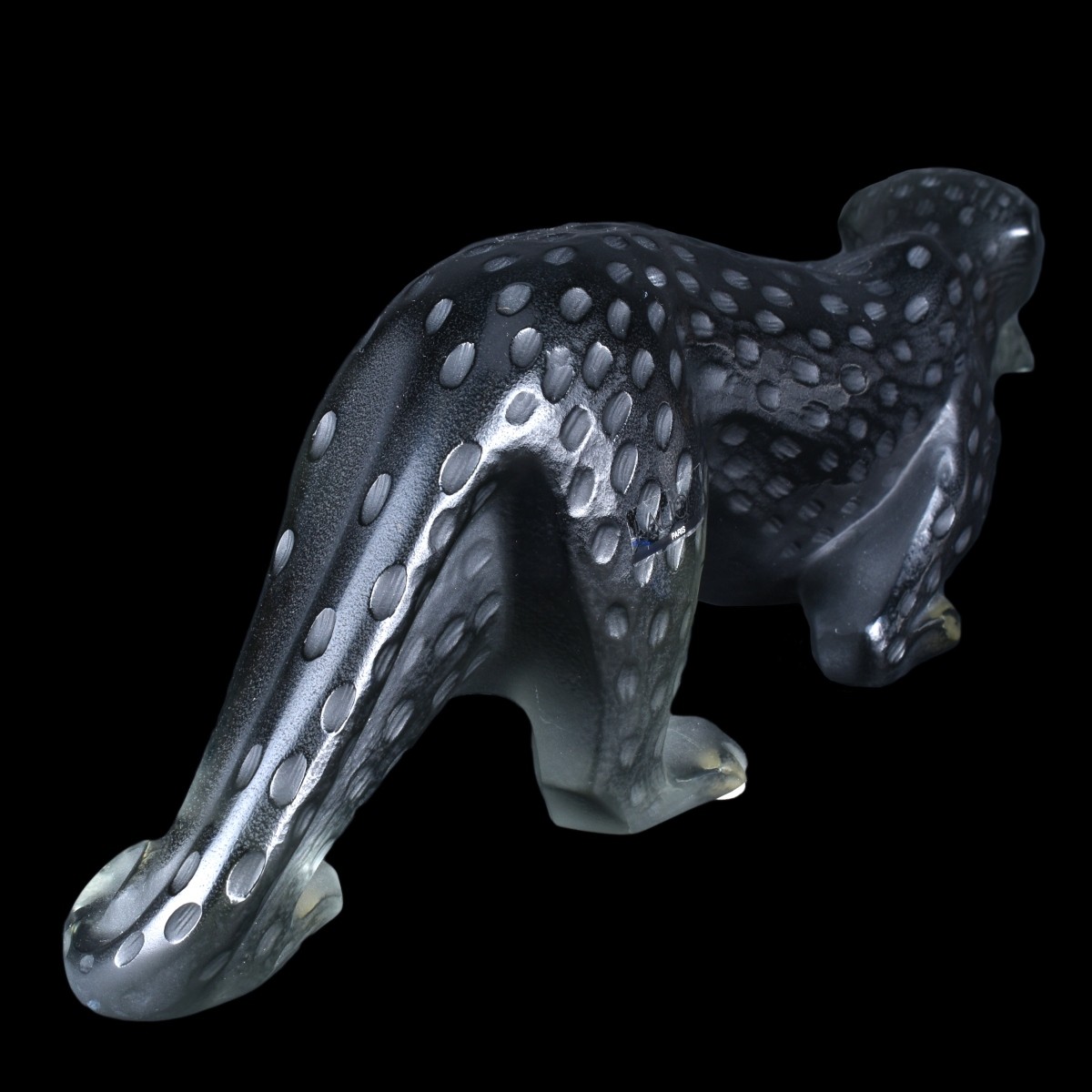 Lalique "Zeila Panther, Grey" Crystal Figurine