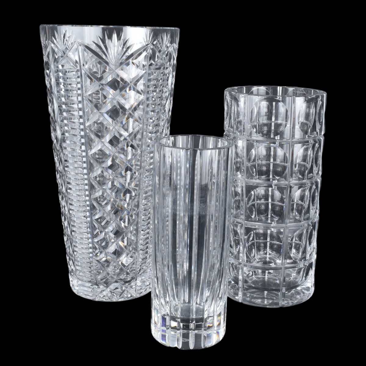 Collection Of 3 Designer Crystal Table Top Items