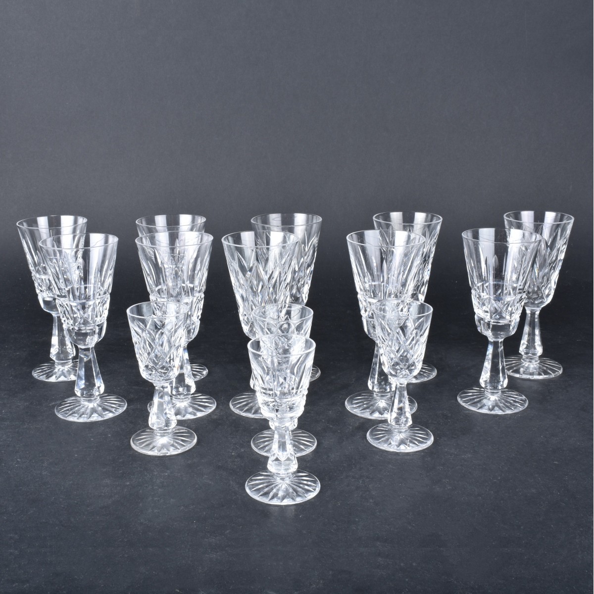 Fourteen (14) Waterford Crystal Glasses