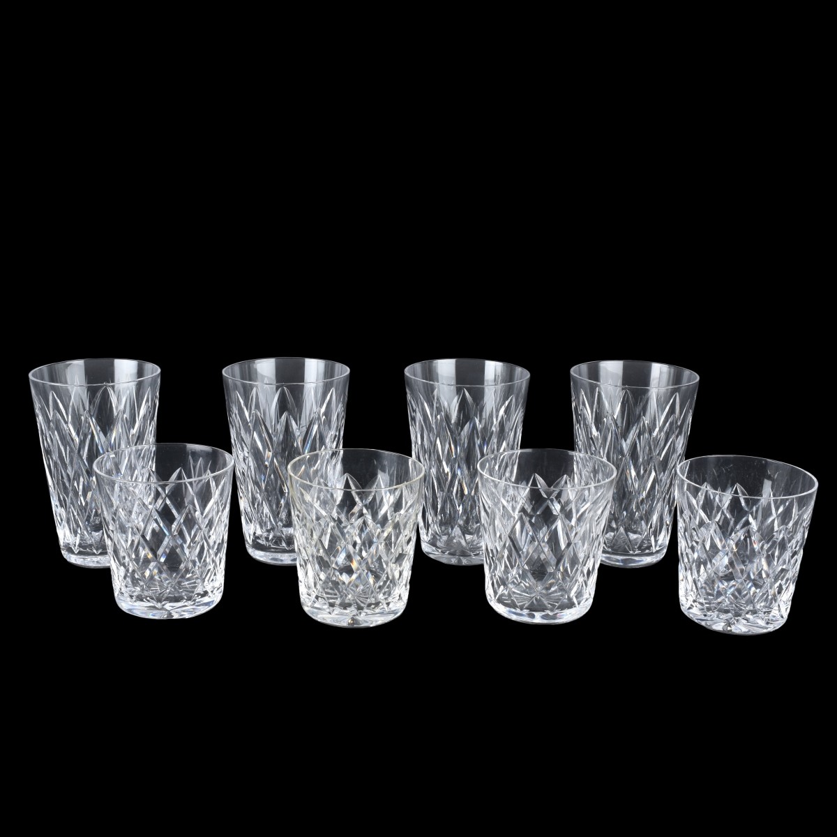 Eight (8) Waterford "Kinsale" Crystal Tumblers