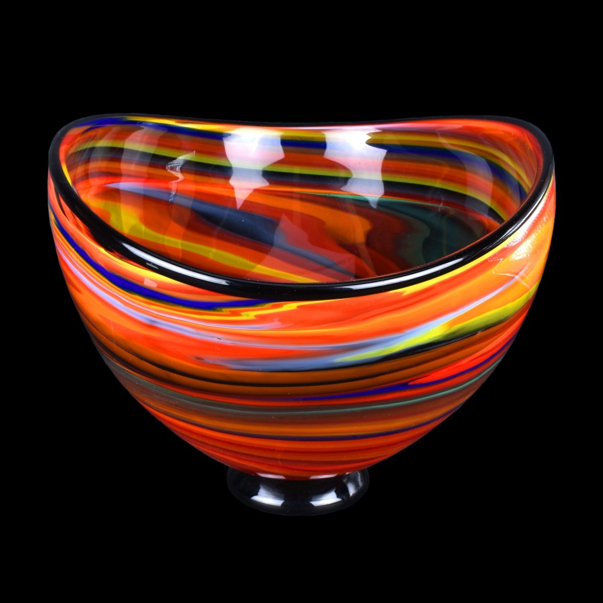 Large Seguso Murano Italian Art Glass Centerpiece