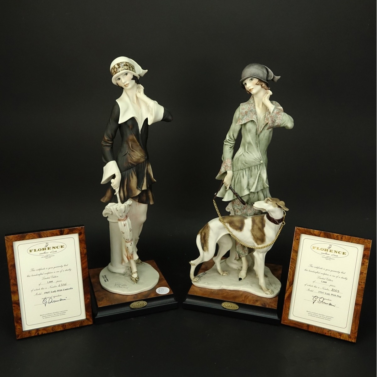 Two (2) Giuseppe Armani Limited Edition Figurines