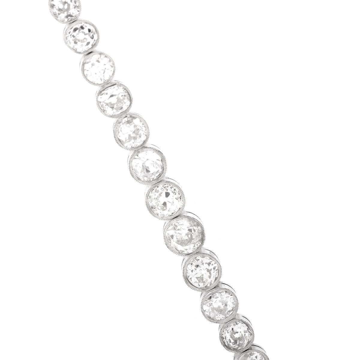 14.0 Carat Diamond and Platinum Bracelet