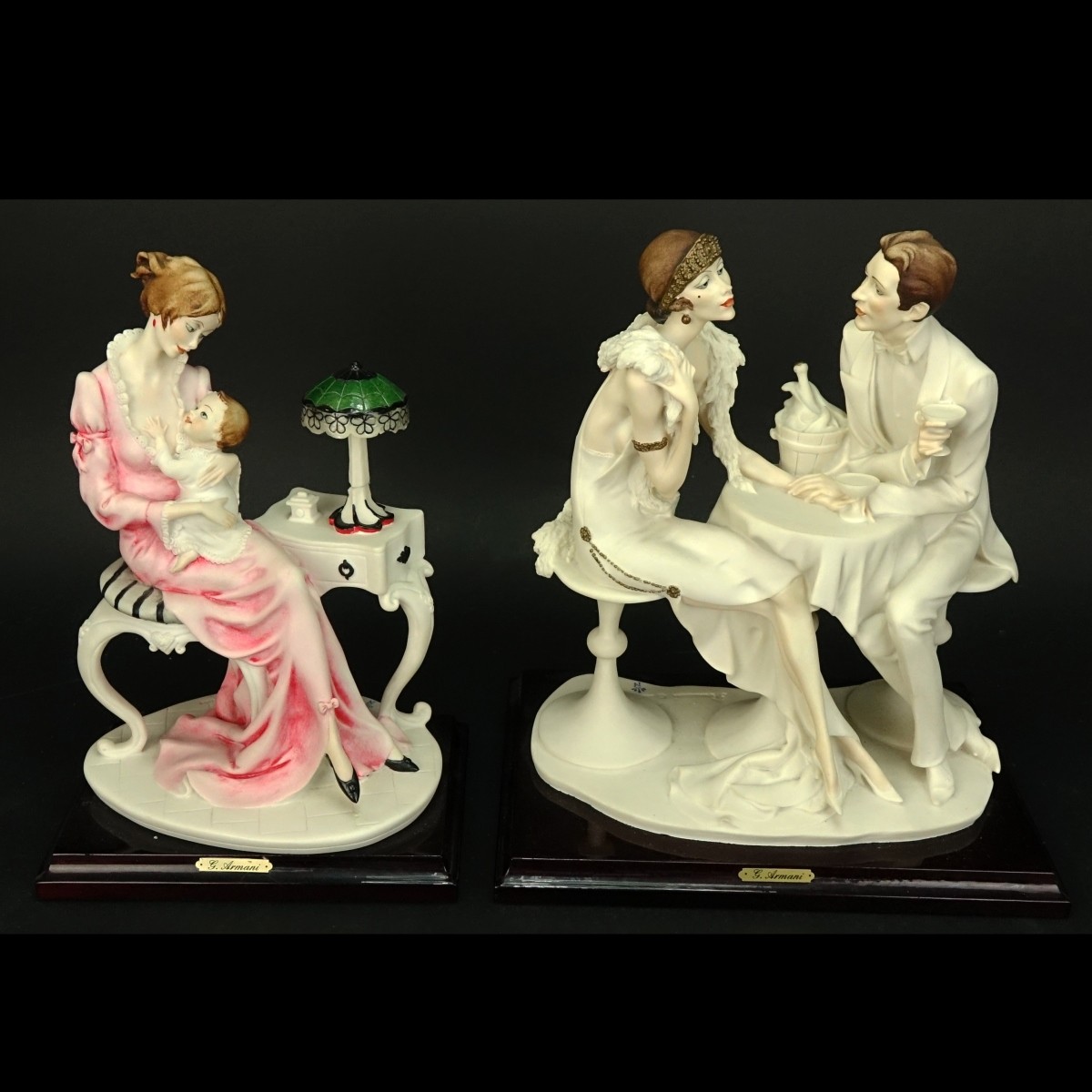 Two (2) Giuseppe Armani Polychrome Figurines