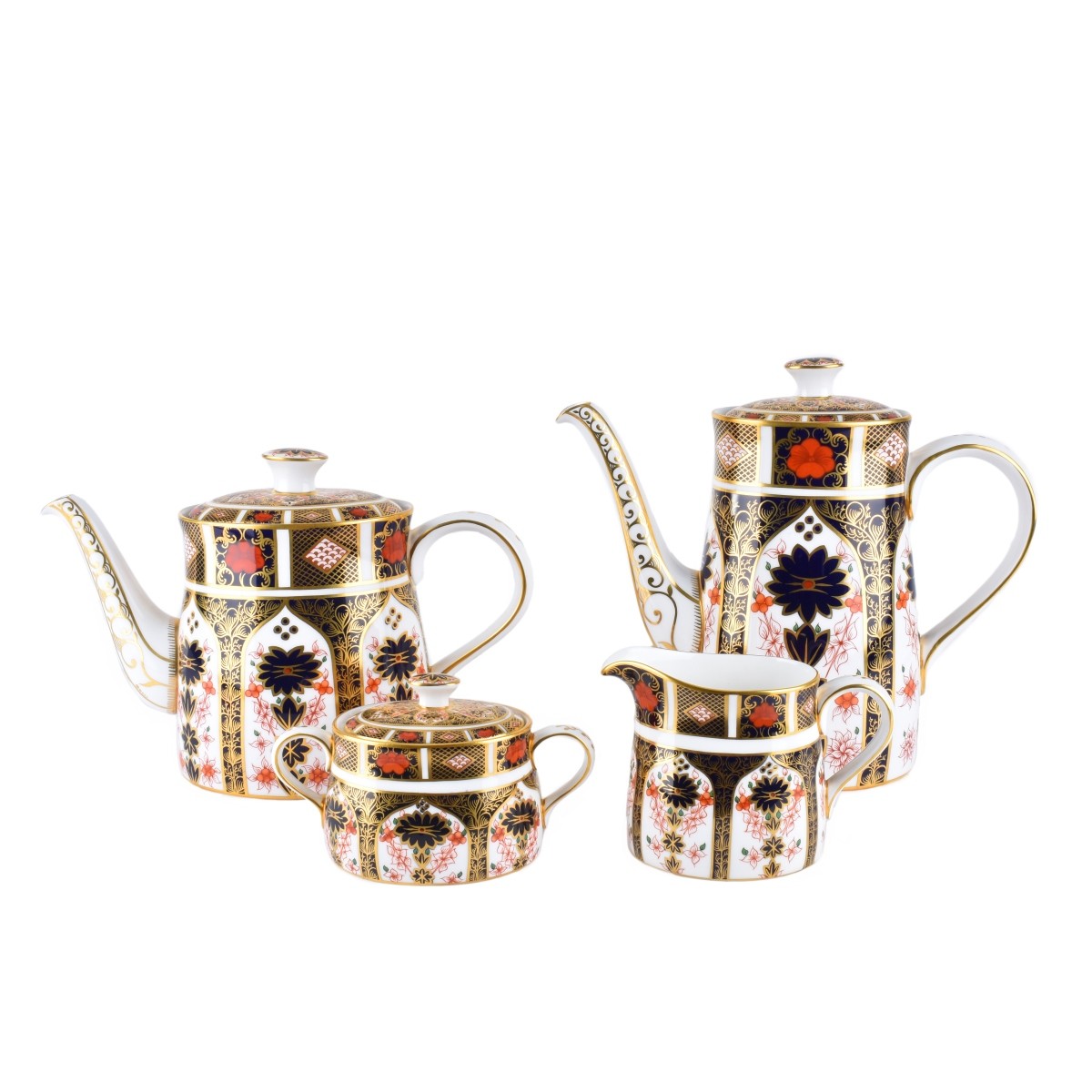 Royal Crown Derby Old Imari 4 Piece Hostess Set