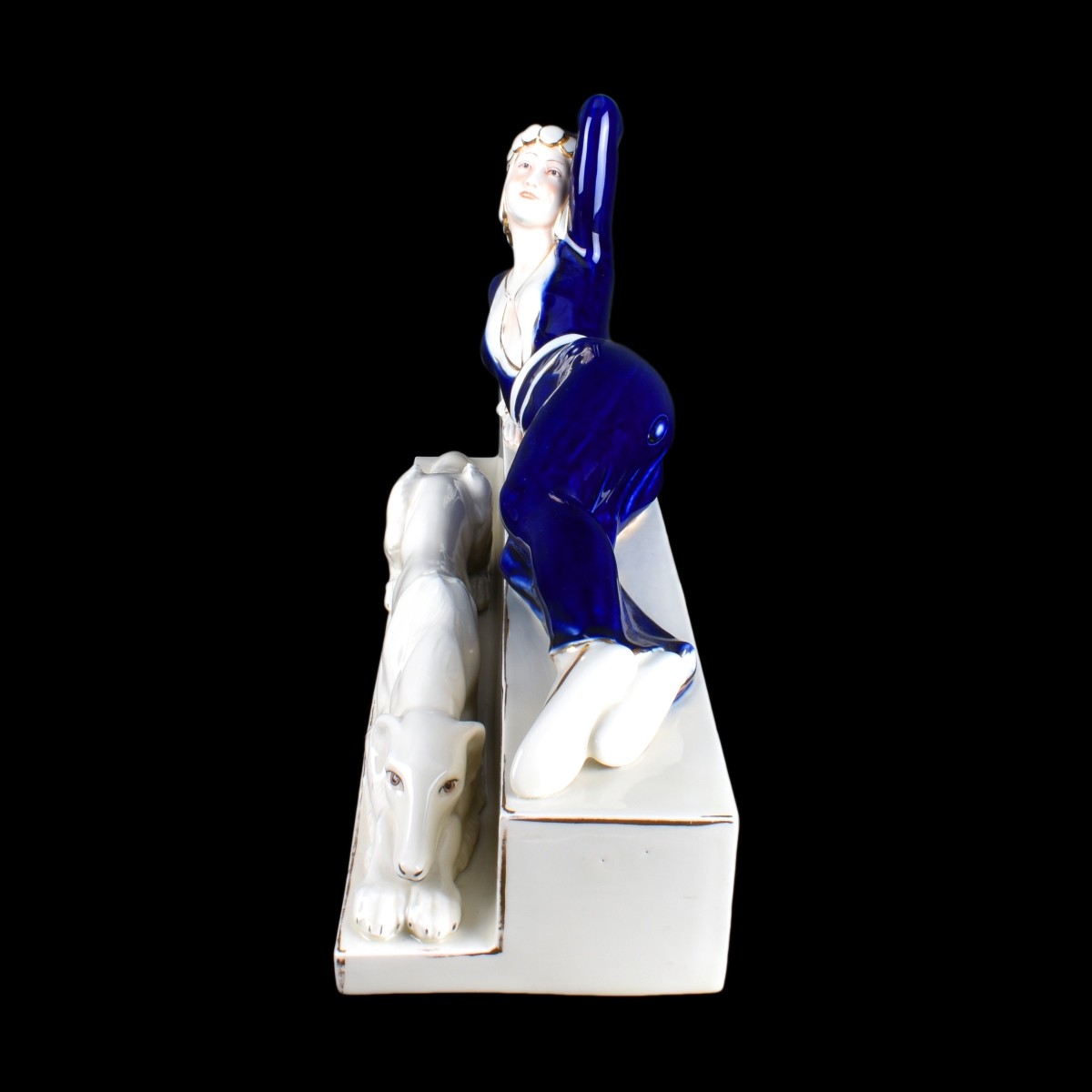 Large Royal Dux Art Deco Porcelain Figurine