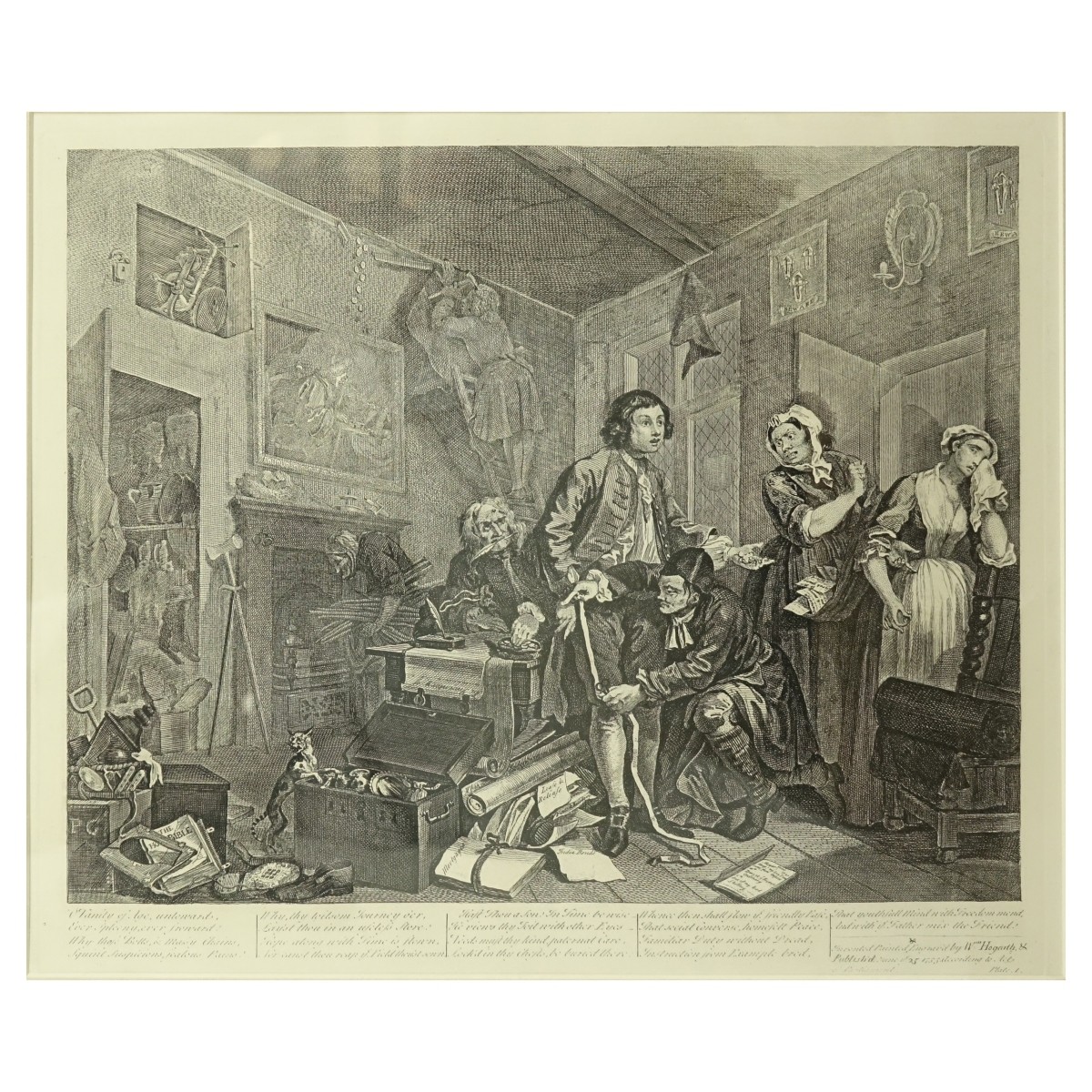 After: William Hogarth, British, Five Etchings