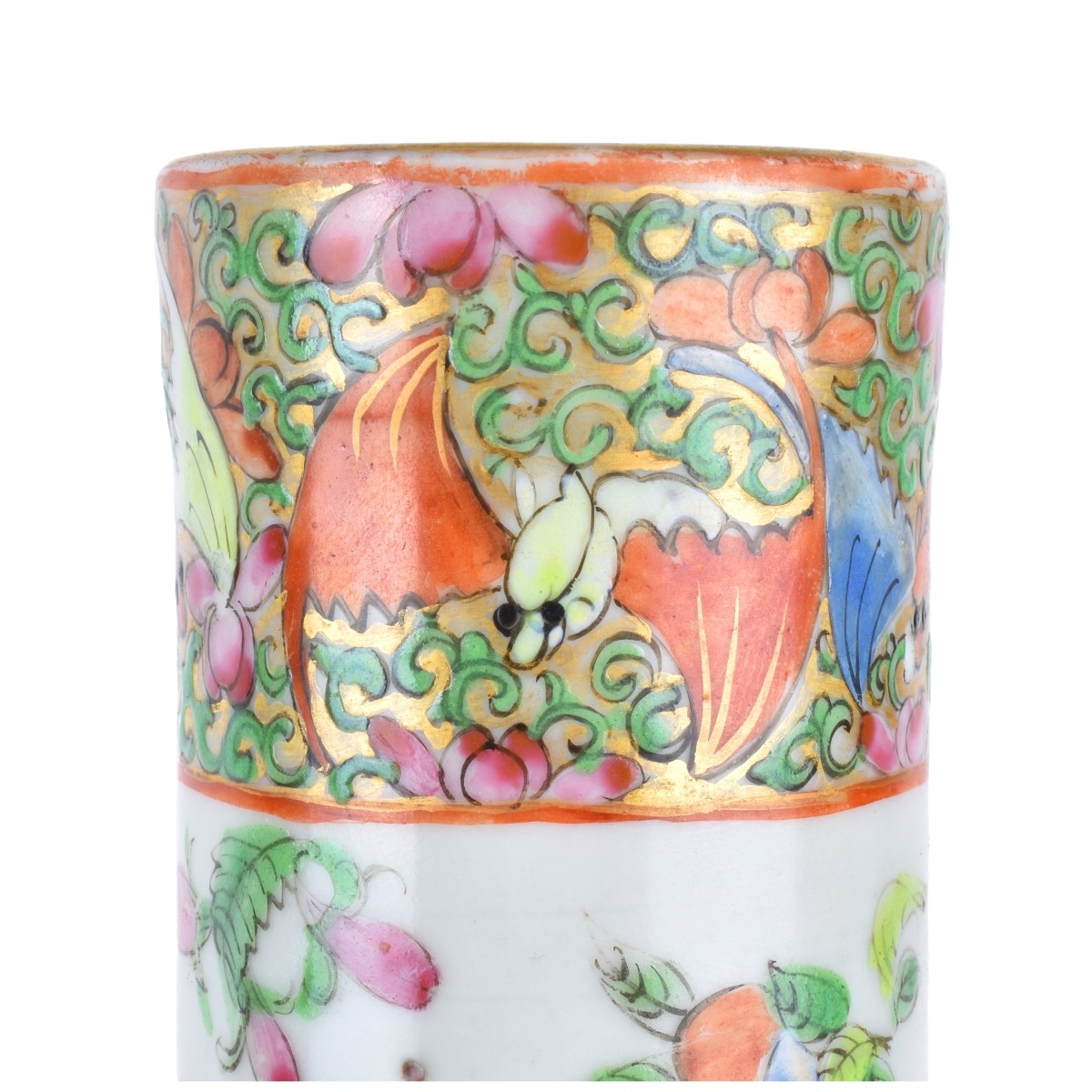 Chinese Export Porcelain Rose Medallion Vase