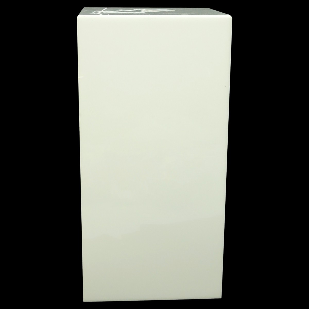 Modern White Lucite Electrified Display Pedestal