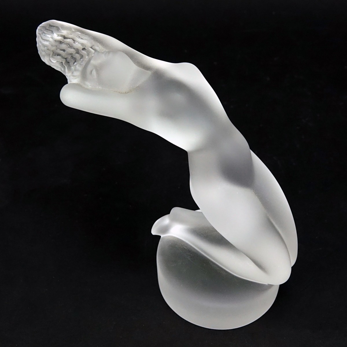 Lalique "Chrysis" Frosted Crystal Nude Figurine