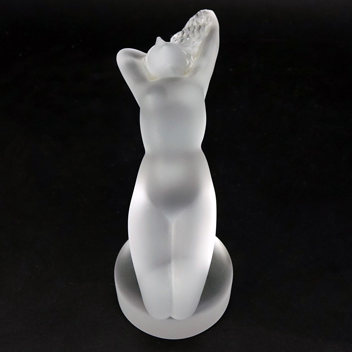 Lalique "Chrysis" Frosted Crystal Nude Figurine