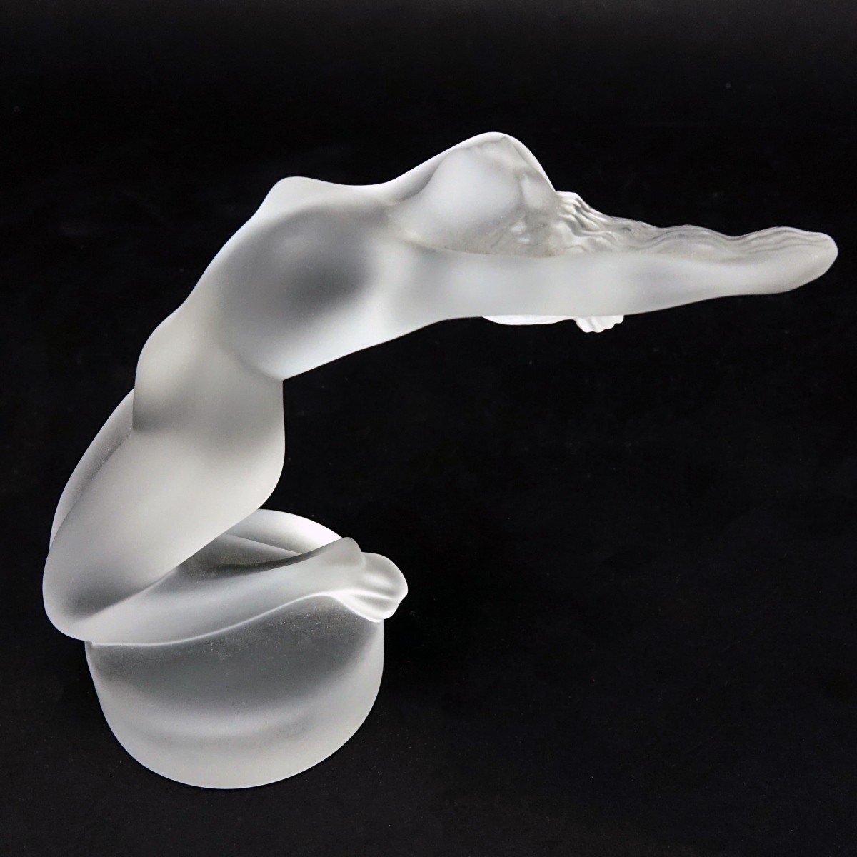 Lalique "Chrysis" Frosted Crystal Nude Figurine