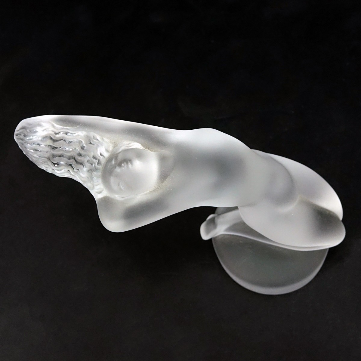 Lalique "Chrysis" Frosted Crystal Nude Figurine